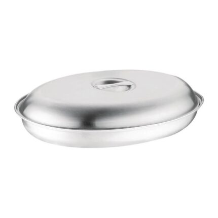 Couvercle inox pour Plat Oval 290 mm adapté à MP180 et MP186 Olympia